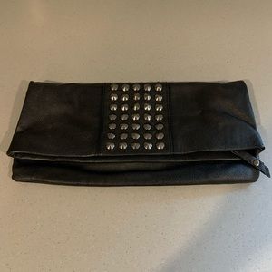 Steve Madden Black Stud Clutch